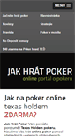 Mobile Screenshot of jakhratpoker.cz